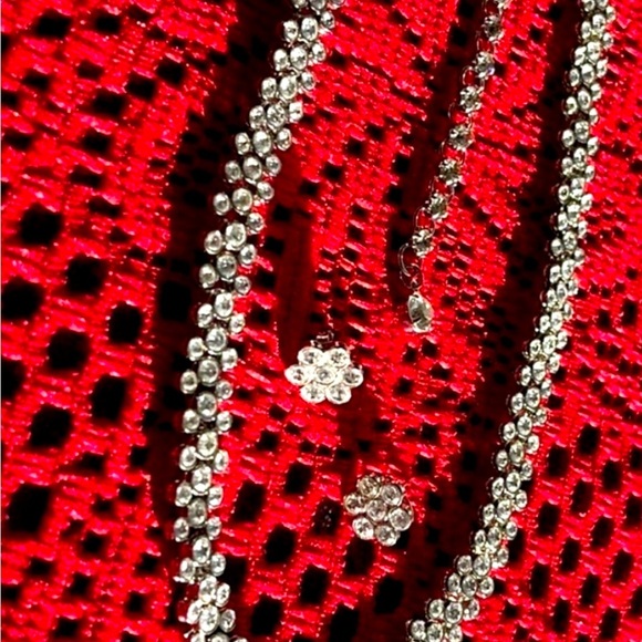 Vintage Avon Exclusive Glass Stones Necklace & Earrings Set - Picture 5 of 6